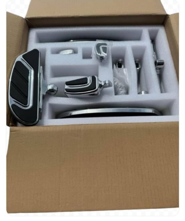 Chrome and Black Moonshots Floorboard Kits - Image 3