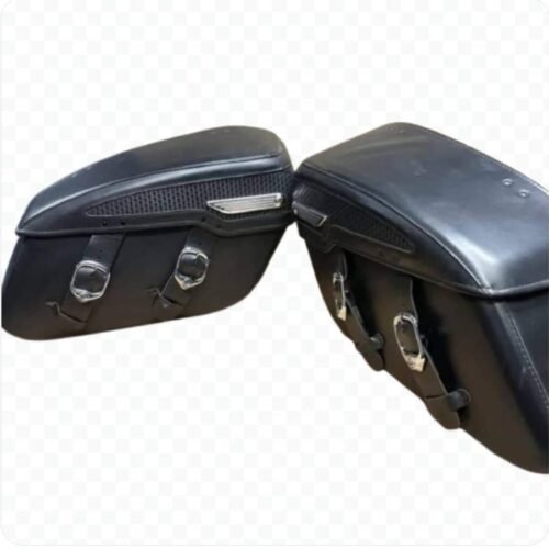 Harley Davidson Rigid Lockable FLHRC Road King Leather Saddlebags