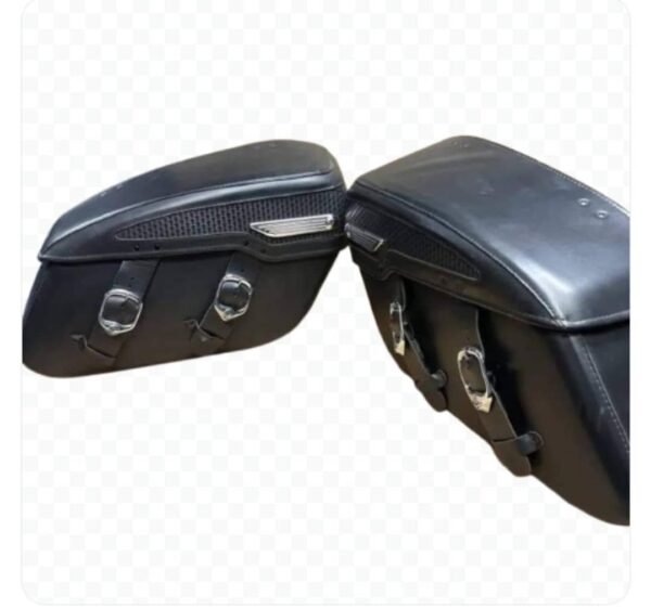 Harley Davidson Rigid Lockable FLHRC Road King Leather Saddlebags