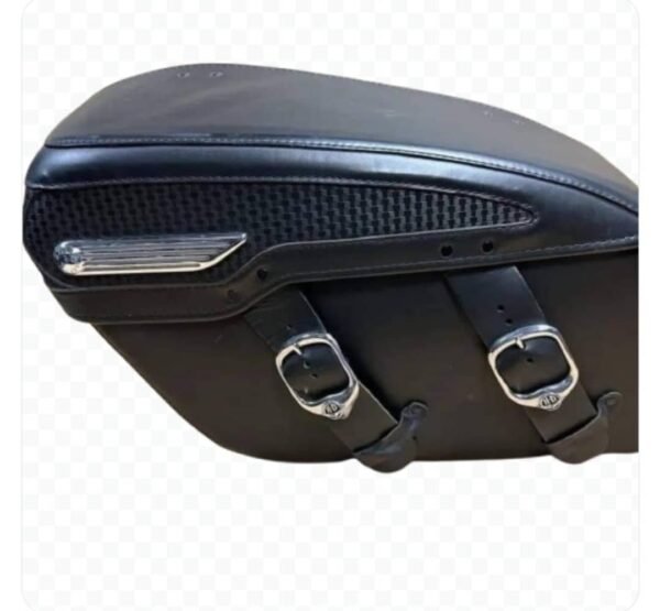 Harley Davidson Rigid Lockable FLHRC Road King Leather Saddlebags - Image 2