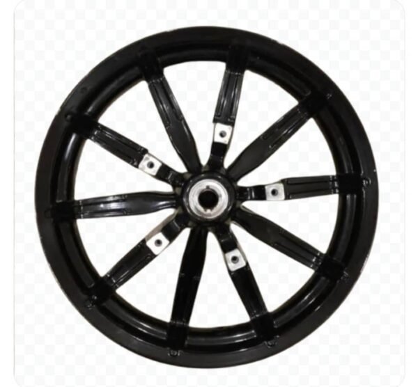 Genuine Harley Davidson Front and Rear Black Wheels - Image 2