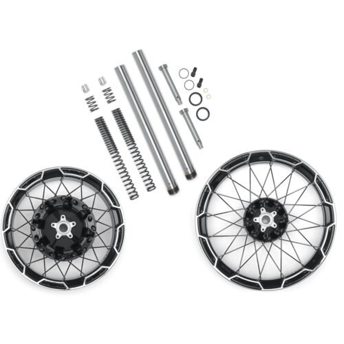 Combo Cast Laced 21-inch Front/18-inch Rear Wheel Kit