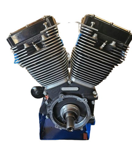 S&S 124 Black Edition Engine and Oil Pan for 2006-2017 Dyna