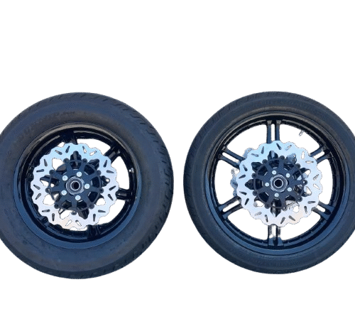 Harley Slotted 6 Spoke Mag Wheels